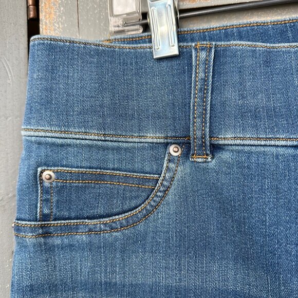 Spanx Flare Denim Jeans Vintage Indigo Sz 1X NWT - Picture 7 of 13